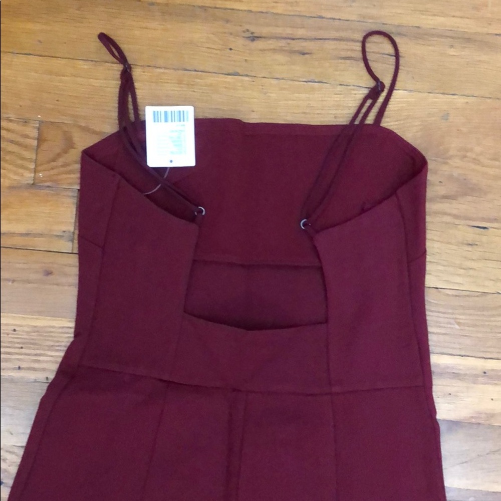 Burgundy Jumpsuit - Picture 3 of 5